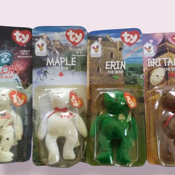 TY Mc Donald's mini beanie bears collectible 4 NIB - Picture 4 of 4
